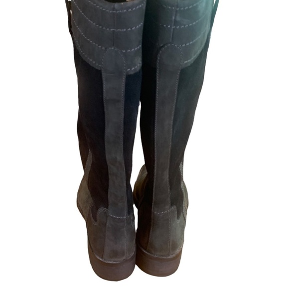 Timberland Chas St Black Leather & Suede Knee High Riding Boots Size 6.5 - Picture 5 of 15